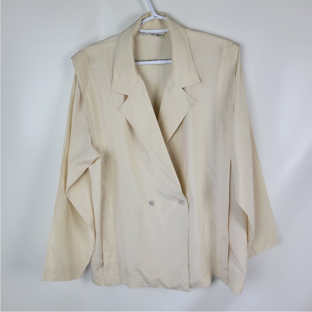 William Wai Dedigns New York 100% Silk Blazer Sz XL
